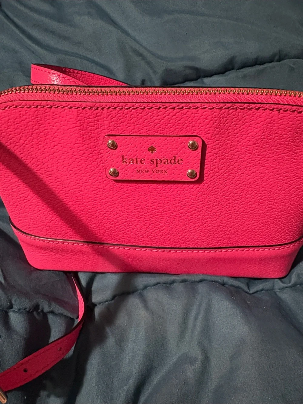 Kate Spade Wellesley Hanna Pebbled Leather Crossbody Bag - Sweetheart Pink